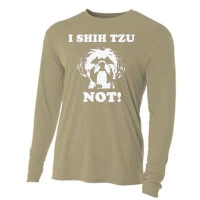 I Shih Tzu Not T Funny Dog Lover T Cooling Performance Long Sleeve Crew