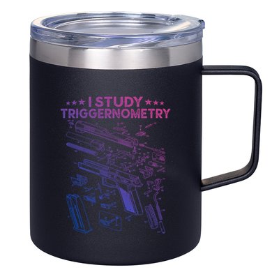I Study Triggernometry Gun Funny Gift Veteran Christmas Gift 12oz Stainless Steel Coffee Mug