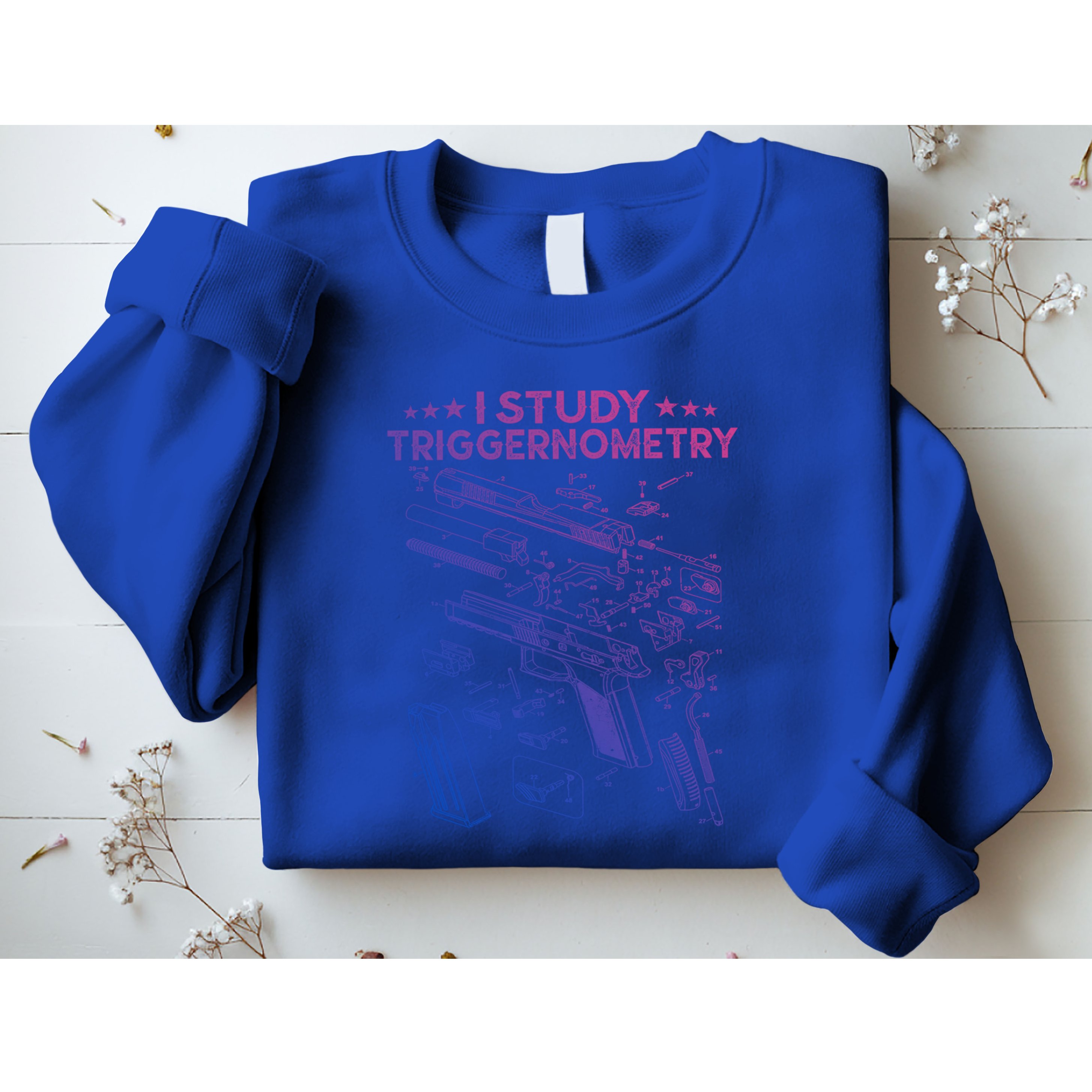 I Study Triggernometry Gun Funny Gift Veteran Christmas Gift Sweatshirt