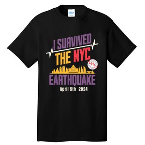 I Survived The Nyc Earthquake April 5 2024 Tall T-Shirt