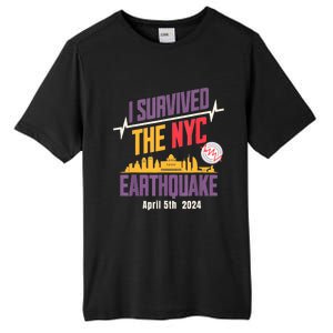 I Survived The Nyc Earthquake April 5 2024 Tall Fusion ChromaSoft Performance T-Shirt