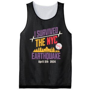 I Survived The Nyc Earthquake April 5 2024 Mesh Reversible Basketball Jersey Tank