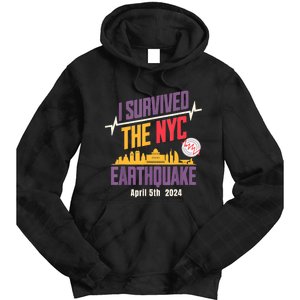 I Survived The Nyc Earthquake April 5 2024 Tie Dye Hoodie