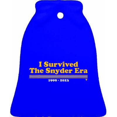 I Survived The Snyder Era Ceramic Bell Ornament