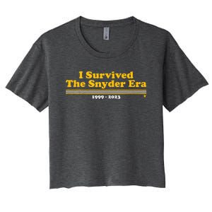 I Survived The Snyder Era Women's Crop Top Tee