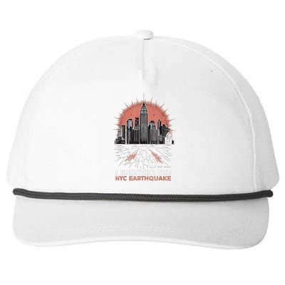 I Survived The Nyc Earthquake Snapback Five-Panel Rope Hat