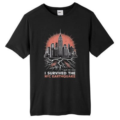 I Survived The Nyc Earthquake Tall Fusion ChromaSoft Performance T-Shirt