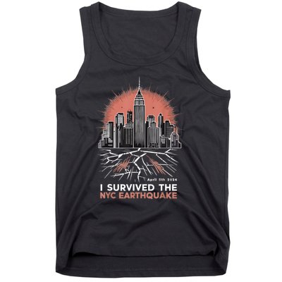 I Survived The Nyc Earthquake Tank Top