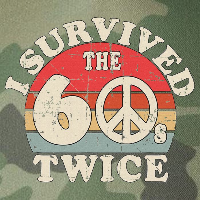 I Survived The Sixties 60s Twice Legacy Tie Dye Trucker Hat