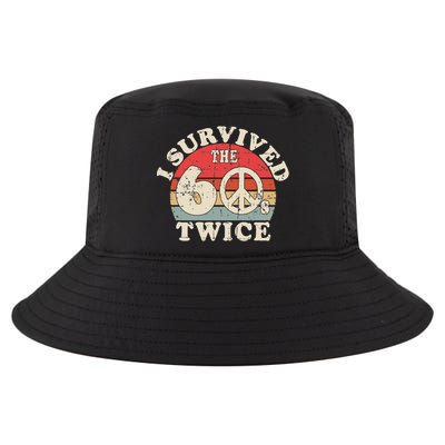 I Survived The Sixties 60s Twice Cool Comfort Performance Bucket Hat