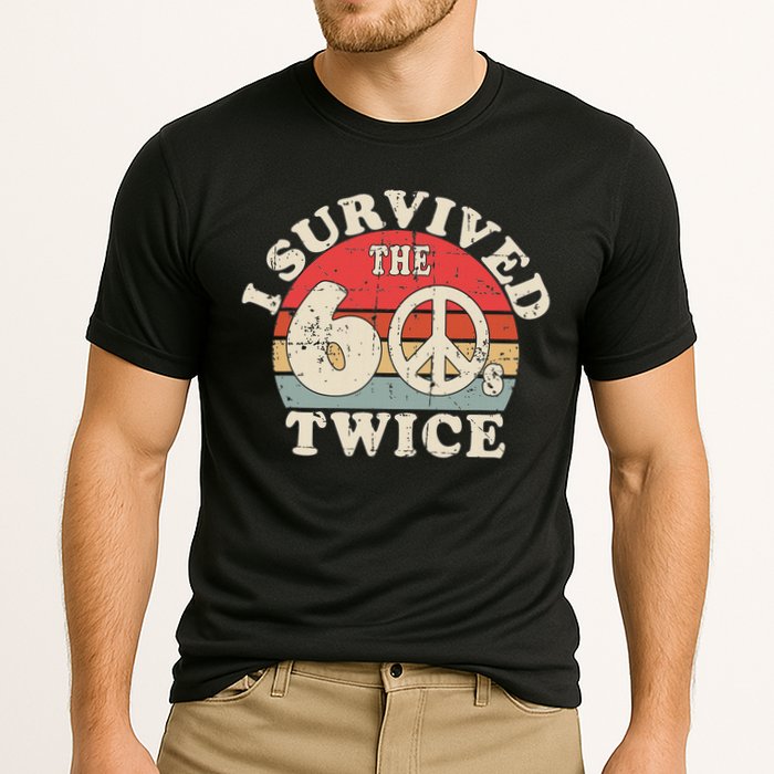 I Survived The Sixties 60s Twice Cooling Performance Crew T-Shirt
