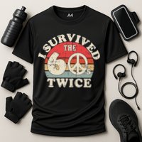 I Survived The Sixties 60s Twice Cooling Performance Crew T-Shirt