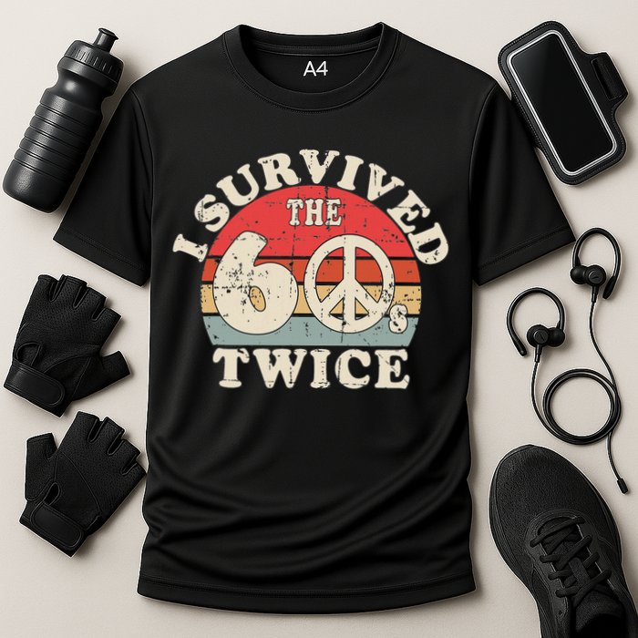 I Survived The Sixties 60s Twice Cooling Performance Crew T-Shirt