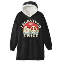 I Survived The Sixties 60s Twice Hooded Wearable Blanket