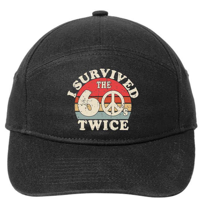 I Survived The Sixties 60s Twice 7-Panel Snapback Hat
