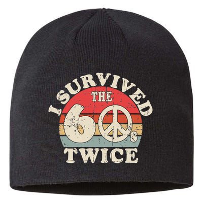 I Survived The Sixties 60s Twice Sustainable Beanie
