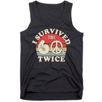 I Survived The Sixties 60s Twice Tank Top