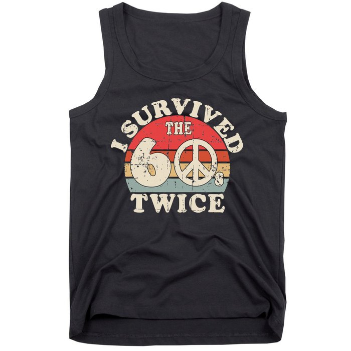 I Survived The Sixties 60s Twice Tank Top