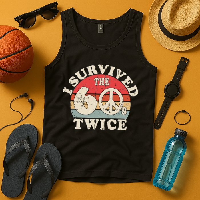 I Survived The Sixties 60s Twice Tank Top