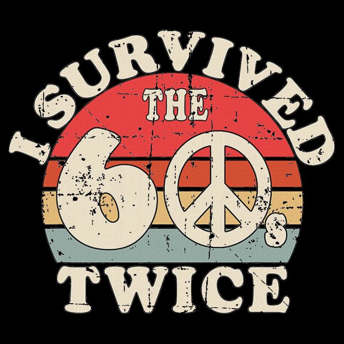 I Survived The Sixties 60s Twice Toddler T-Shirt