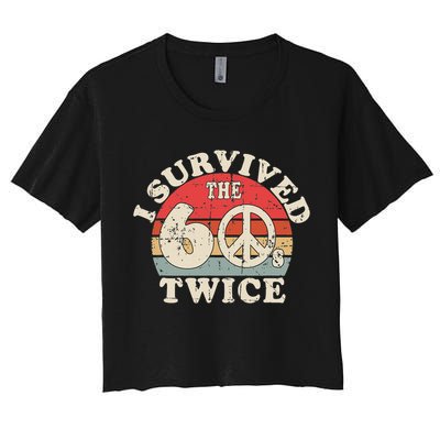 I Survived The Sixties 60s Twice Crop Top