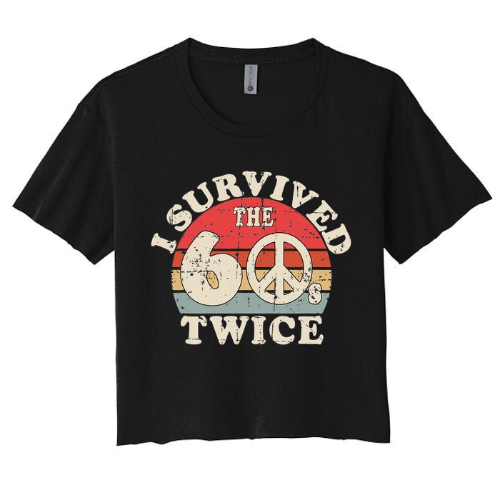 I Survived The Sixties 60s Twice Crop Top