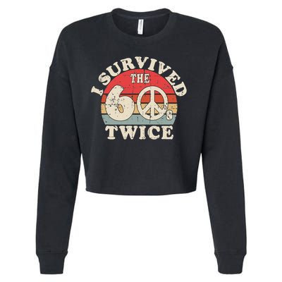I Survived The Sixties 60s Twice Cropped Pullover Crew