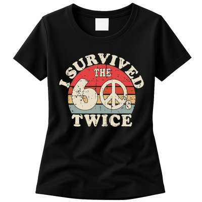 I Survived The Sixties 60s Twice Womens T-Shirt