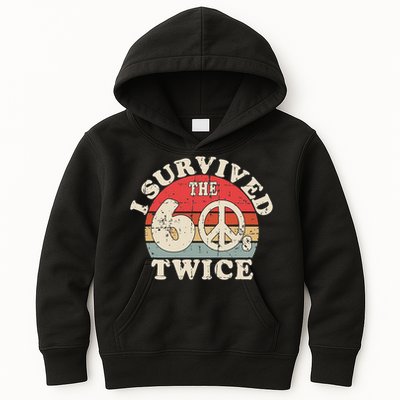 I Survived The Sixties 60s Twice Kids Hoodie