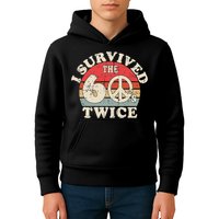 I Survived The Sixties 60s Twice Kids Hoodie