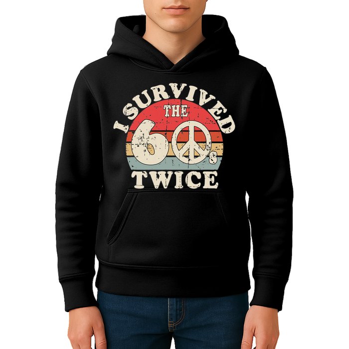 I Survived The Sixties 60s Twice Kids Hoodie