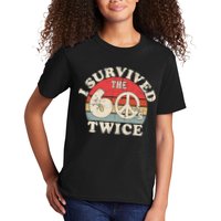 I Survived The Sixties 60s Twice Kids T-Shirt