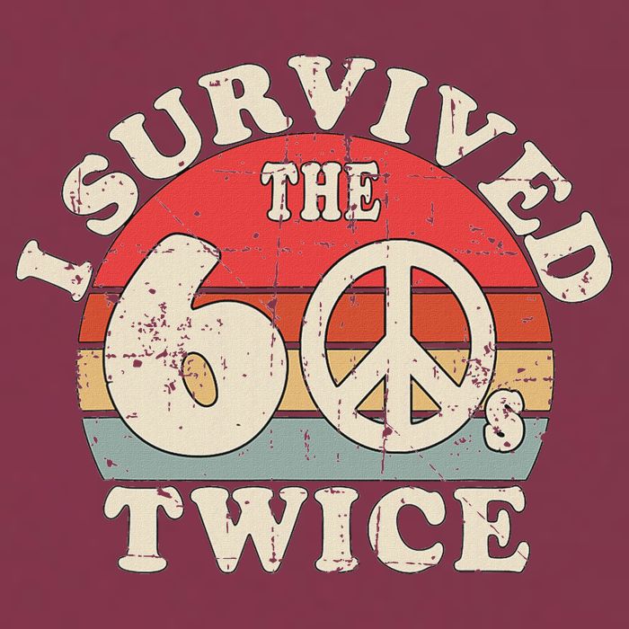 I Survived The Sixties 60s Twice 16oz Travel Tumbler