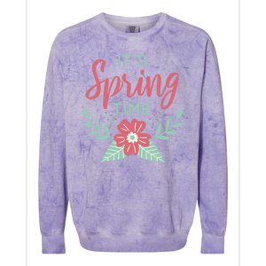 It's Spring Time Flower Colorblast Crewneck Sweatshirt