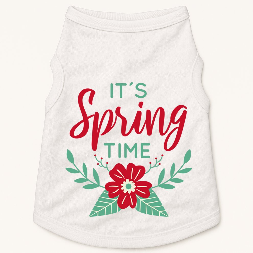 It's Spring Time Flower Doggie Tank