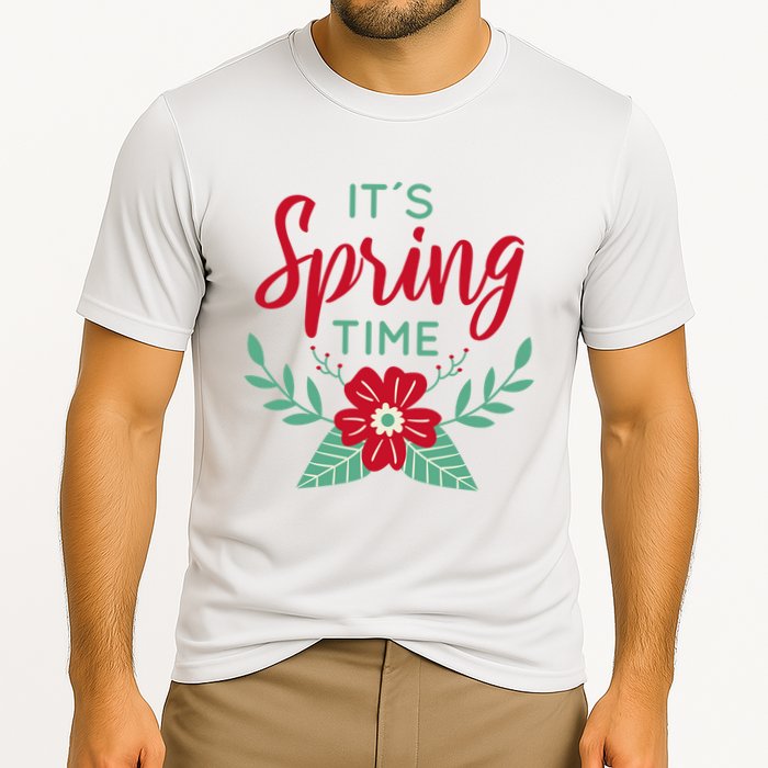 It's Spring Time Flower Cooling Performance Crew T-Shirt