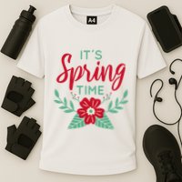It's Spring Time Flower Cooling Performance Crew T-Shirt