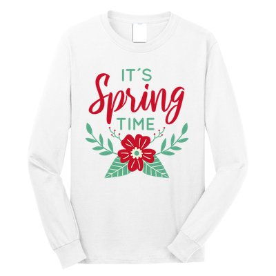 It's Spring Time Flower Long Sleeve Shirt