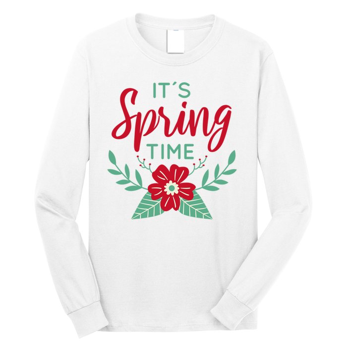 It's Spring Time Flower Long Sleeve Shirt