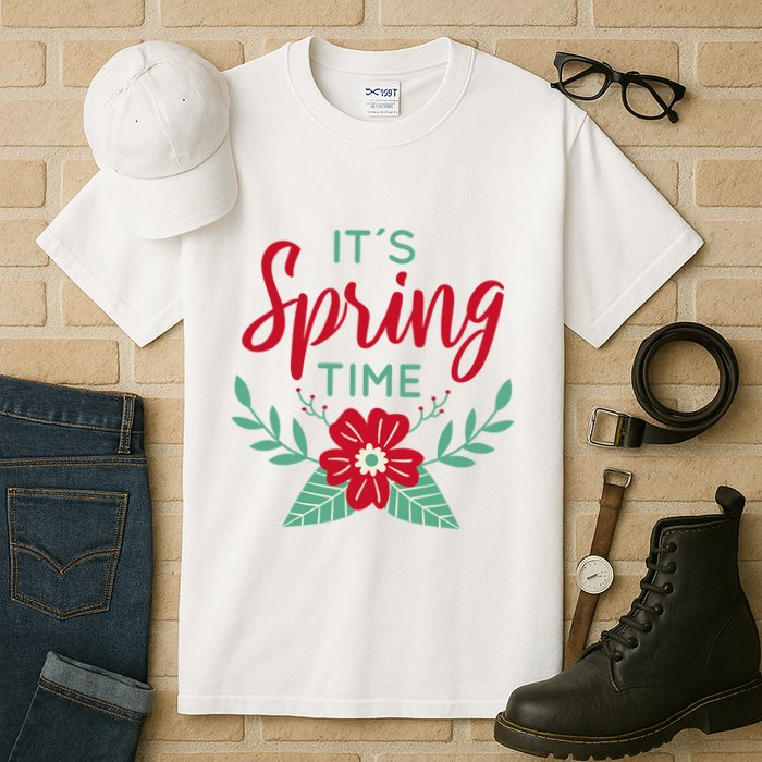 It's Spring Time Flower Tall T-Shirt