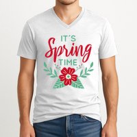 It's Spring Time Flower V-Neck T-Shirt
