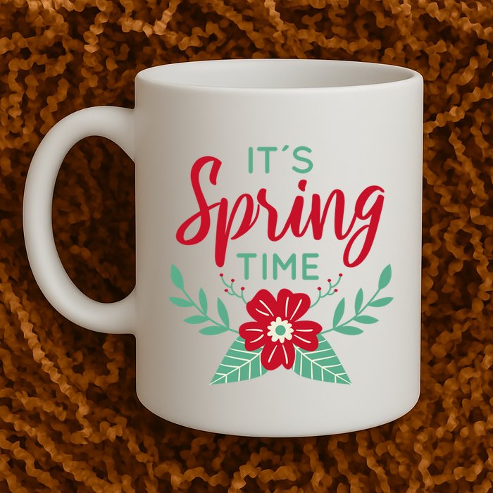 It's Spring Time Flower Mug
