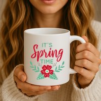 It's Spring Time Flower Mug