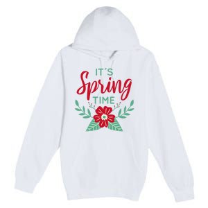 It's Spring Time Flower Premium Pullover Hoodie