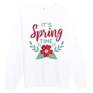 It's Spring Time Flower Premium Crewneck Sweatshirt