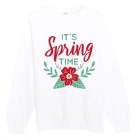 It's Spring Time Flower Premium Crewneck Sweatshirt