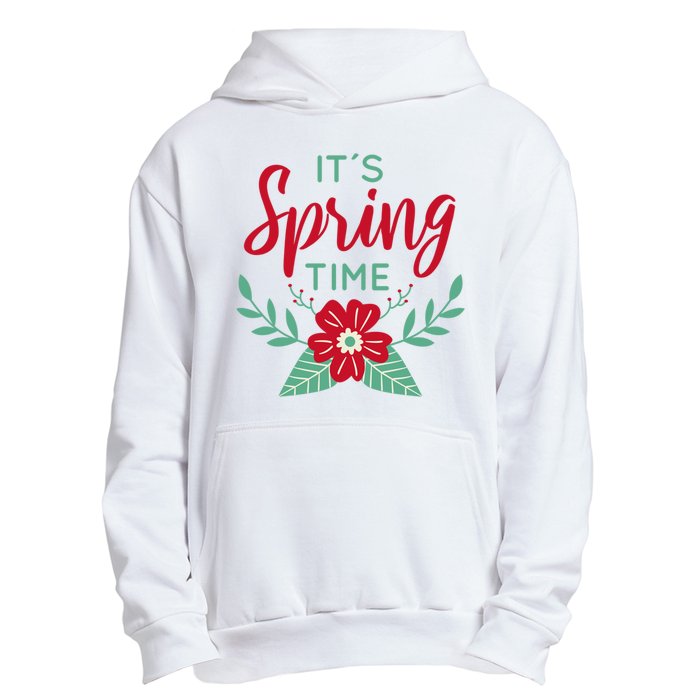 It's Spring Time Flower Urban Pullover Hoodie