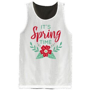 It's Spring Time Flower Mesh Reversible Basketball Jersey Tank