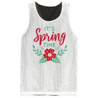 It's Spring Time Flower Mesh Reversible Basketball Jersey Tank