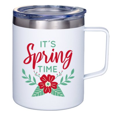 It's Spring Time Flower 12oz Stainless Steel Coffee Mug